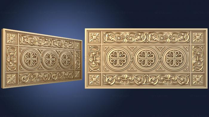 3D model Frieze with church decorations (STL)